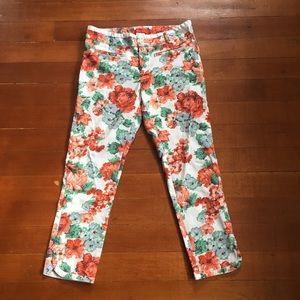 Anthropologie Floral Pants